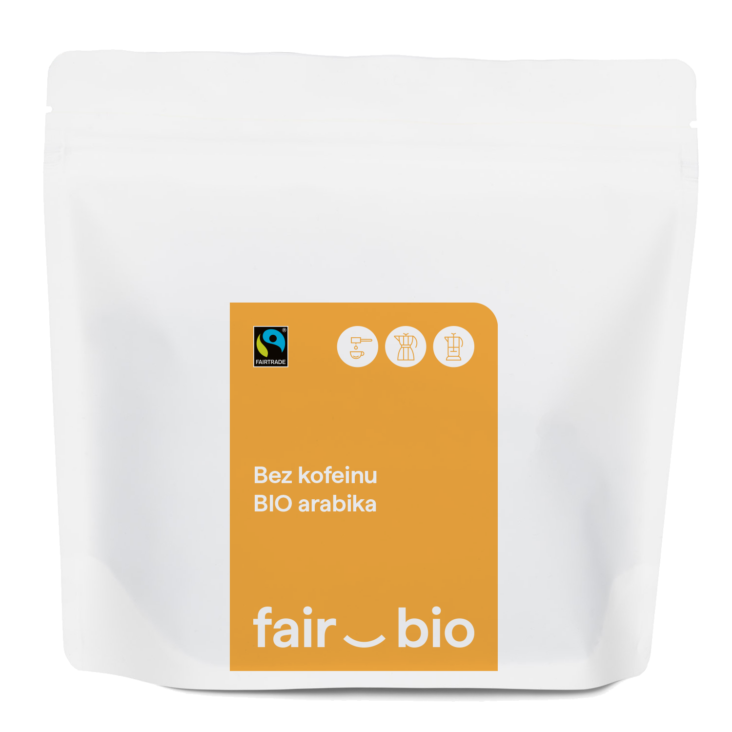 Bez kofeinu Peru San Martín 250g, zrnková