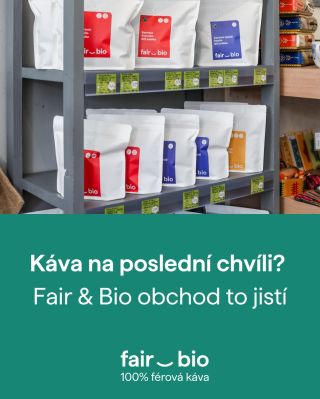 Last minute plán na kávu? ☕️ Pokud už se vám objednávka nestihla, zkuste to jednoduše jinak: v obchodě Fair & Bio na...